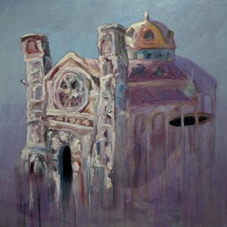 Cattedrale. Pigmenti emulsionati per la pittura a olio su tela. Cristiano Quagliozzi 2017