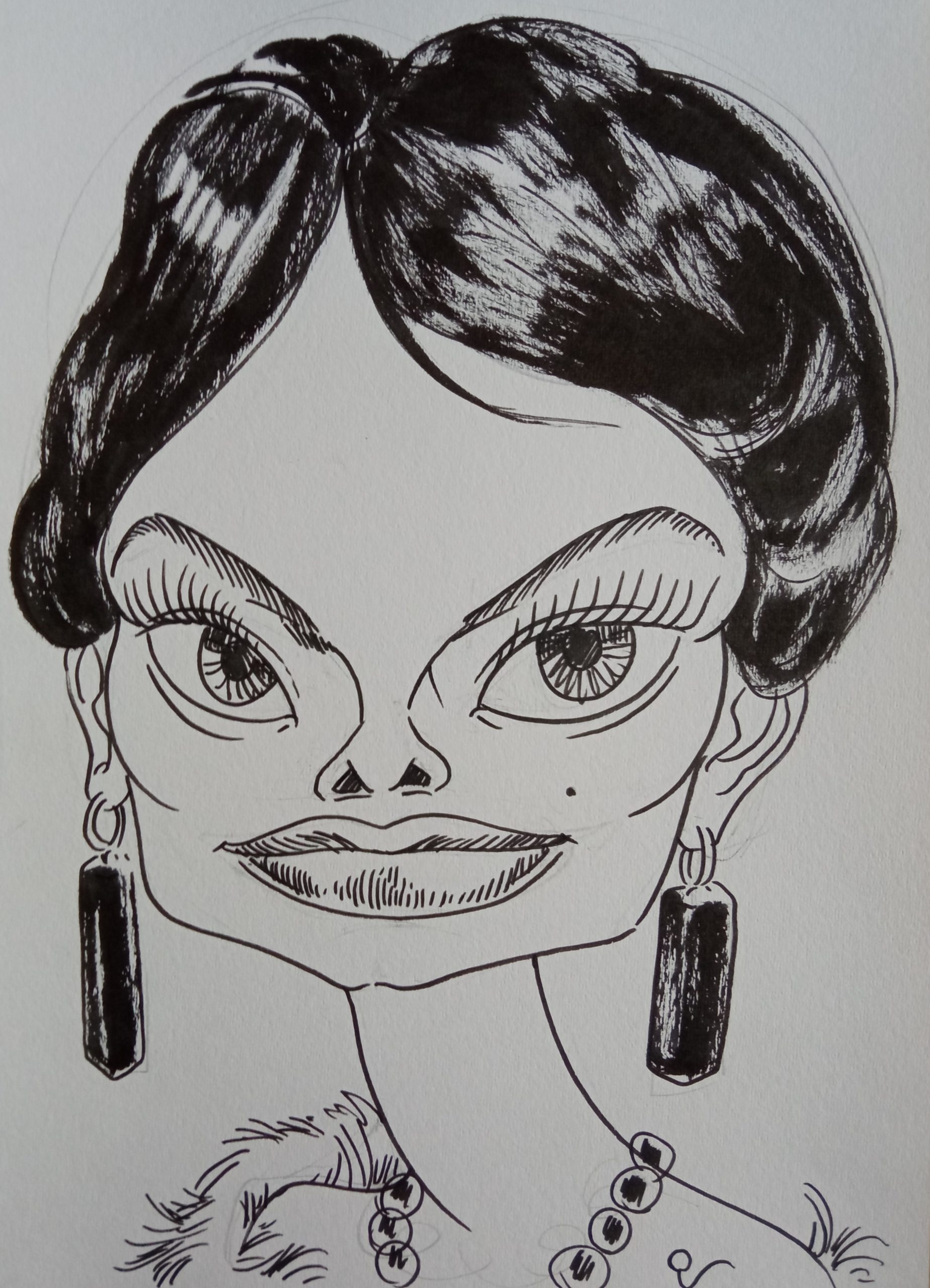 Sofia Loren - attrice - Caricatura