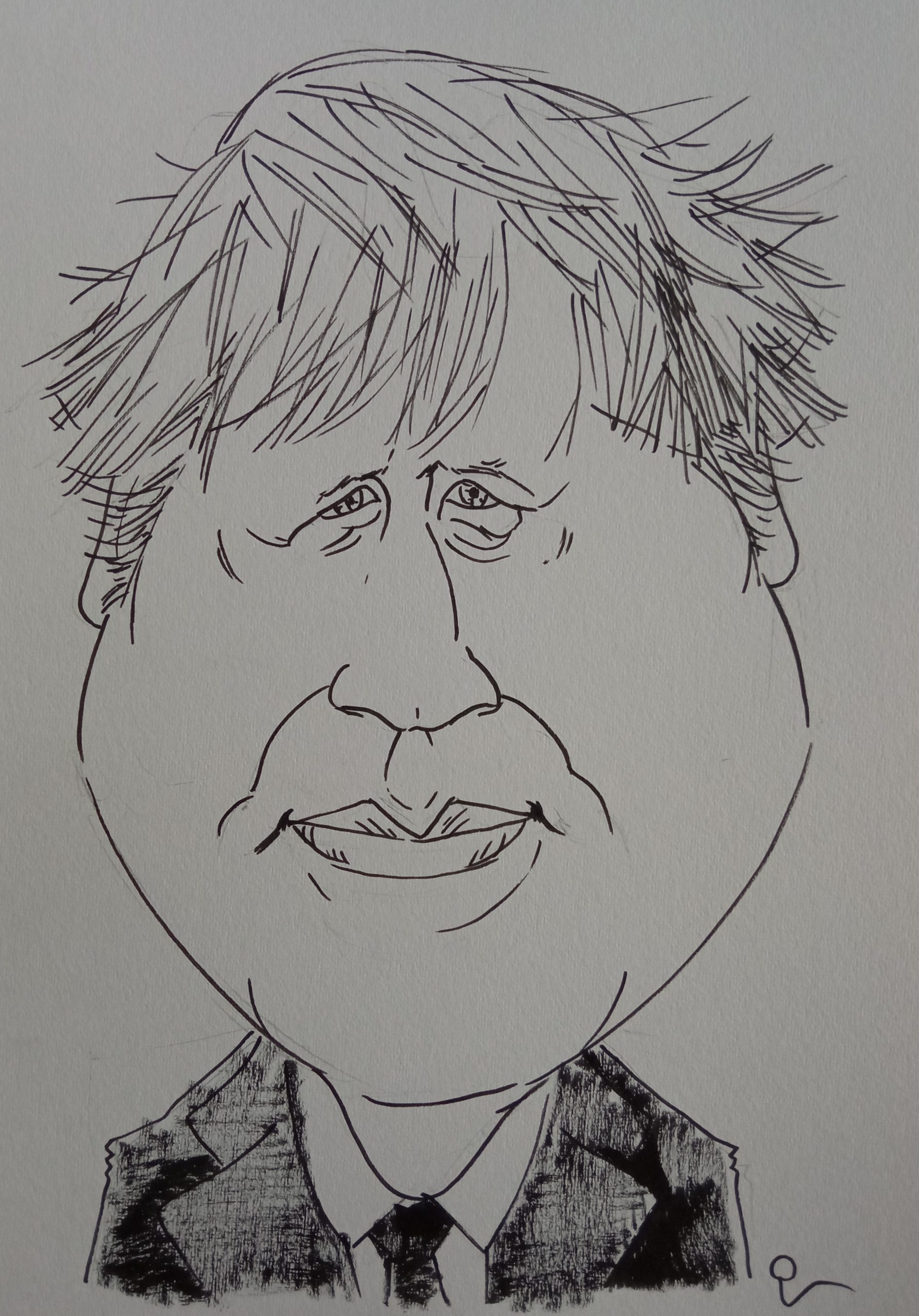 Boris Johnson - politico - Caricatura