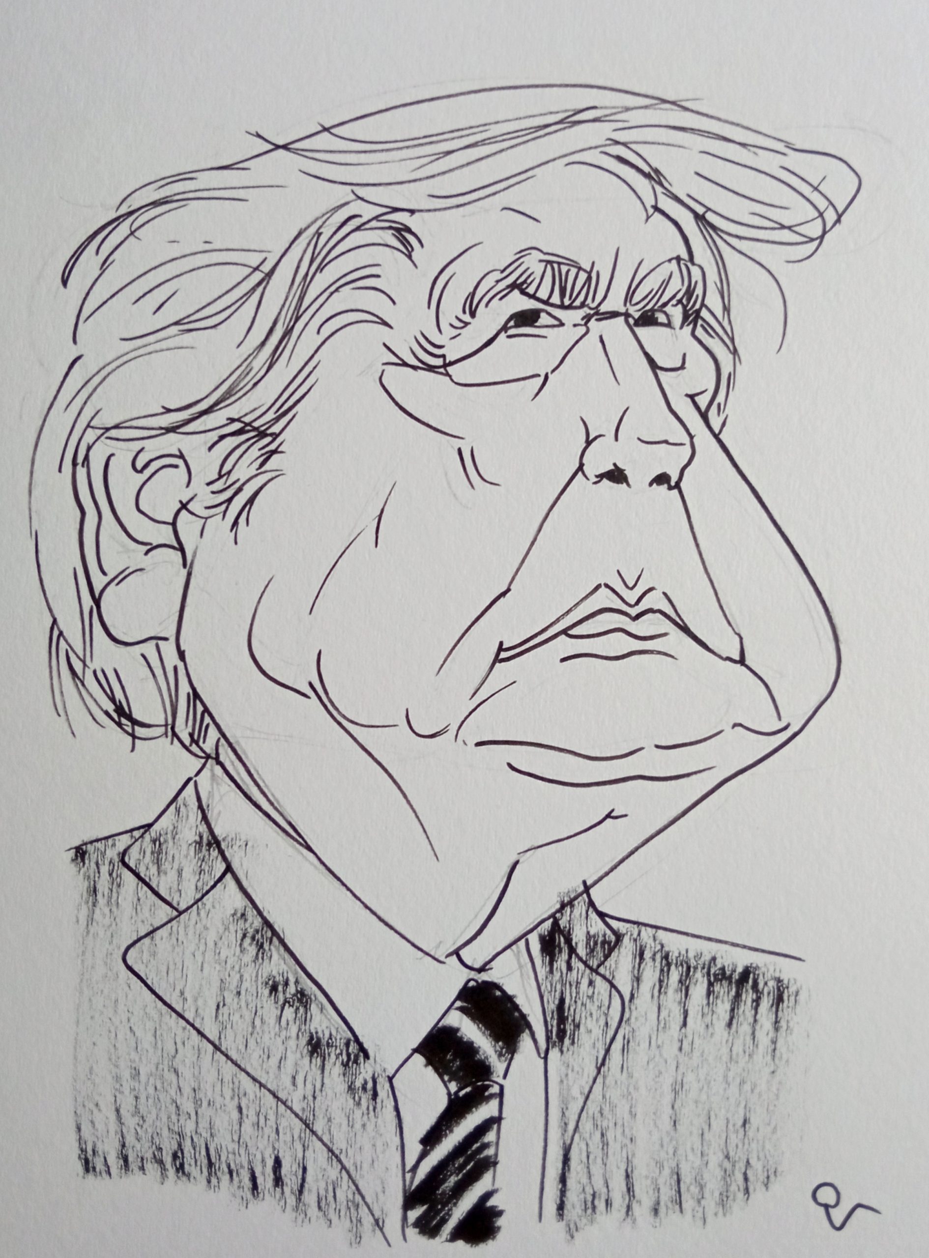 Donald Trump - politico - Caricatura