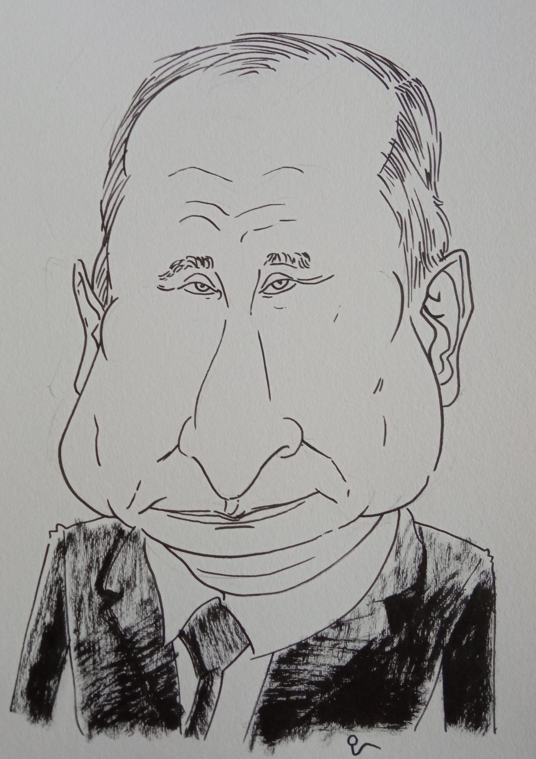 Vladimir Putin - politico - Caricatura