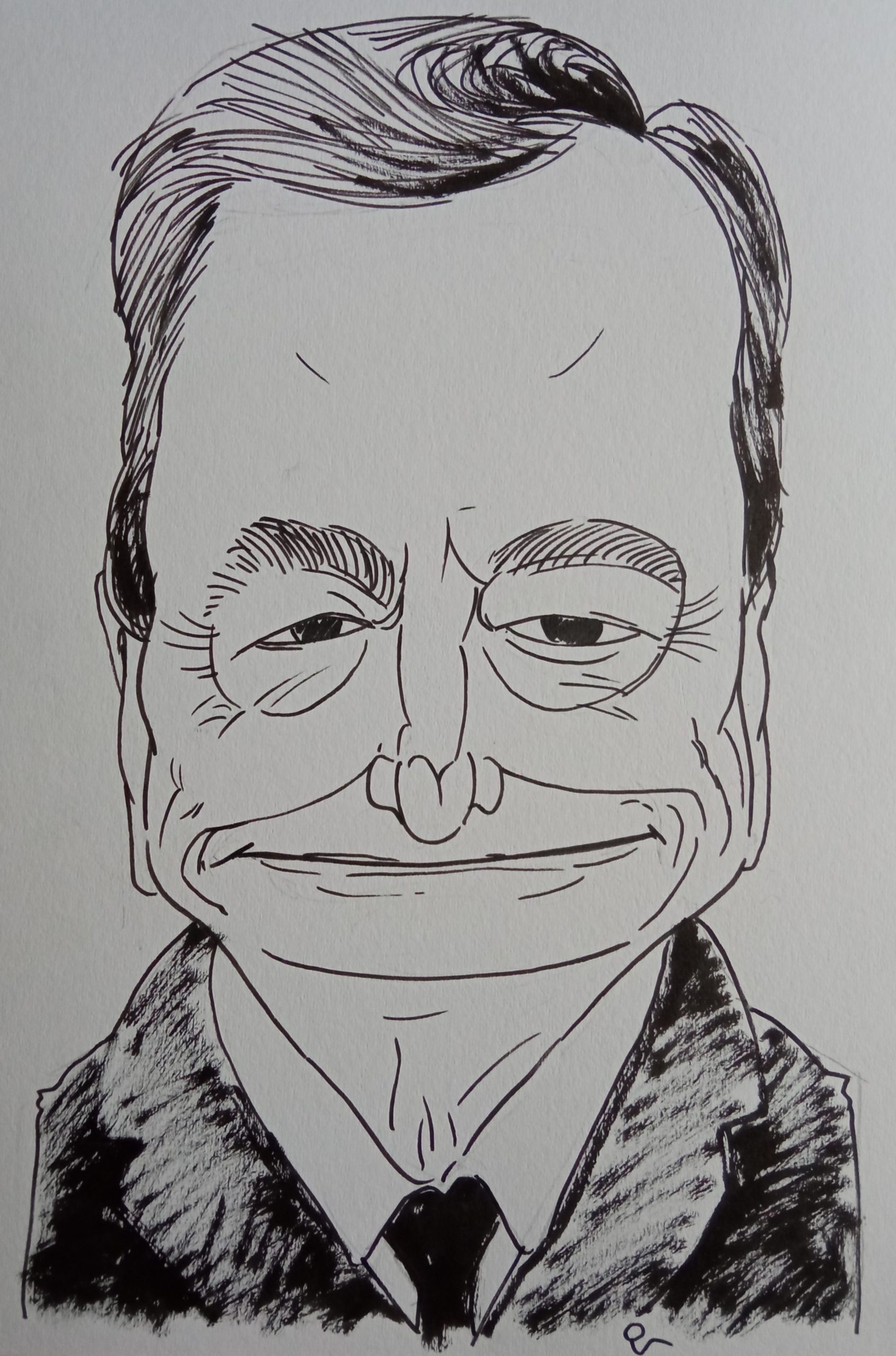 Mario Draghi - politico - Caricatura