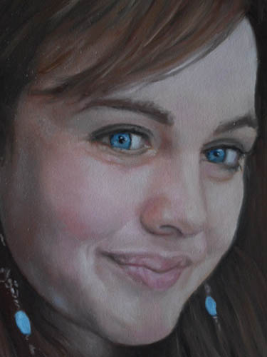 Ritratto di Alina, olio su tela cm 20 x 30, Roma 2016