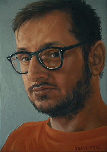 Ritratto di Marco, olio su tela cm 20 x 30, Roma 2017